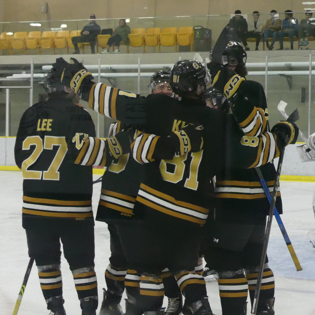 Kassius Kler and the team celly after he sniped one home.